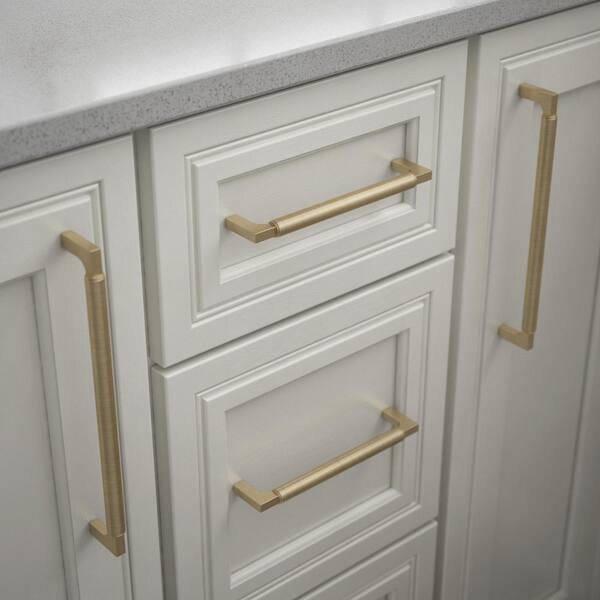 10-Pack Artesia 8-13/16 in. (224 mm) Modern Champagne Bronze Cabinet Drawer Bar Pulls