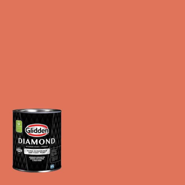 Glidden Diamond 1 qt. PPG1193-6 Rustic Pottery Satin Interior Paint with Primer