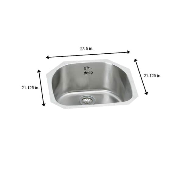 Elkay Undermount sink fashion 18 x 24 x 8 deep