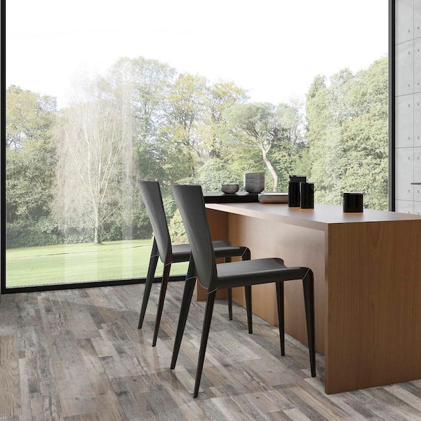 Ashen Estate 12 MIL x 7 in. W x 48 in. L Waterproof Click Lock Luxury Vinyl Plank Flooring (23.8 sq. ft./case)