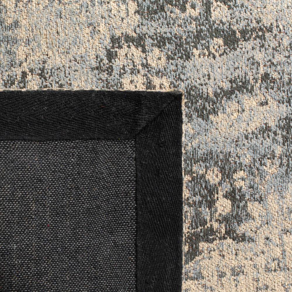 Gray and Cream Rectangular Flat Woven 4' x 6' Area Rug