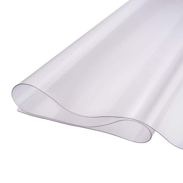 SKYSHALO Plastic Table Cover 42 x 60 in. 1.5 mm Thick Frosted Table Protector Rectangle PVC Desk Mat Waterproof and Easy Cleaning