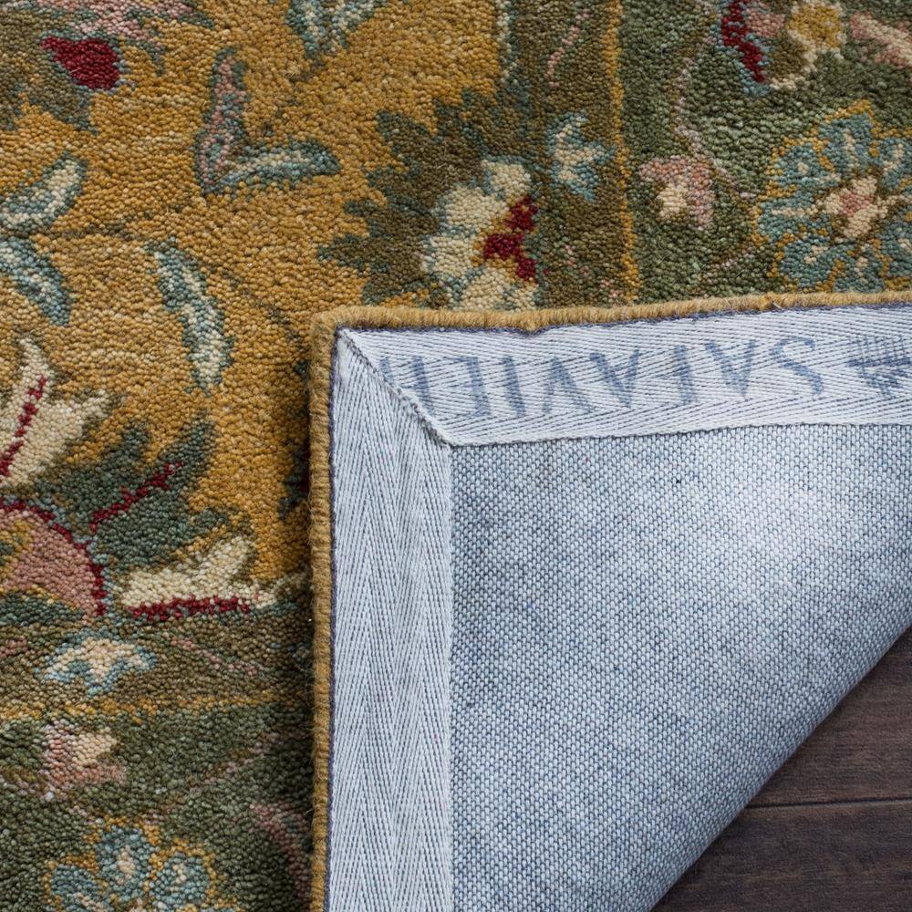 Elegant Gold Hand-Tufted Wool Area Rug - 8'3" x 11'