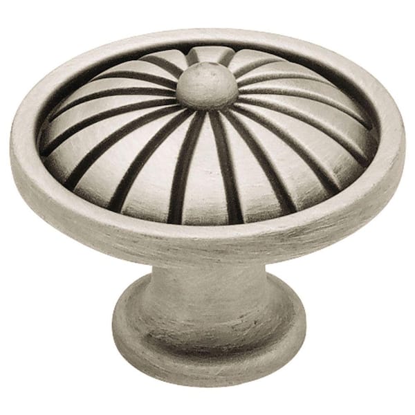 Liberty French Tassel 1-1/2 in. (38mm) Brushed Satin Pewter Round Cabinet Knob