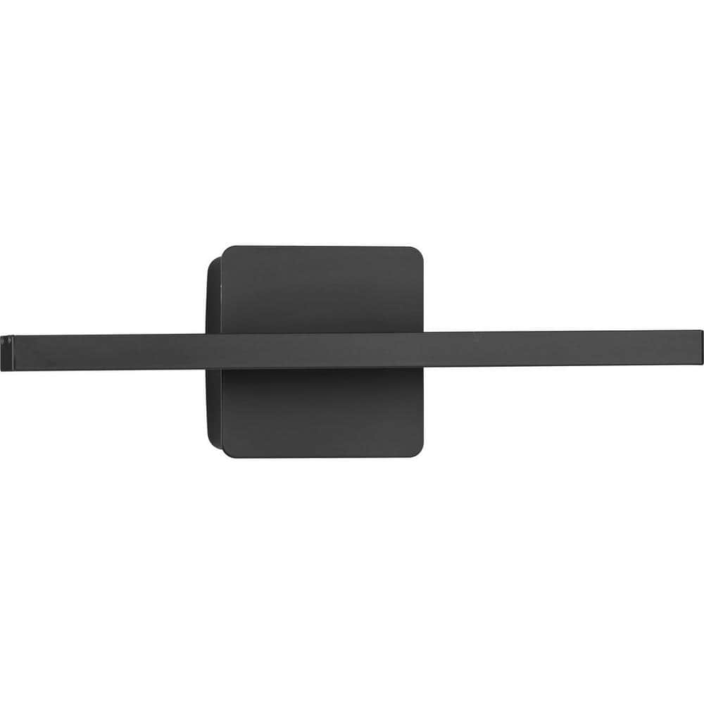 16-Inch Matte Black Aluminum LED Linear Vanity Light