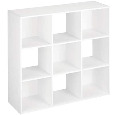 Style Selections 19.38-in H x 24.13-in W x 11.63-in D White Stackable Wood  Laminate 15 Cube Organizer in the Cube Storage Organizers department at