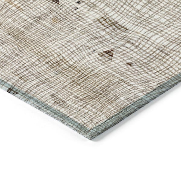 Chantille Machine Washable Indoor/Outdoor Abstract ACN2092 Linen 10 ft. x 14 ft. Area Rug
