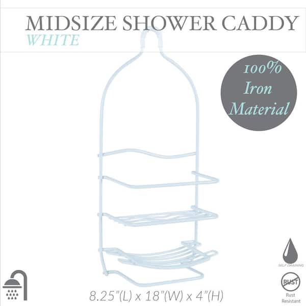 InterDesign® 31098 Bubbli Bath Shower Caddy, Clear/Silver