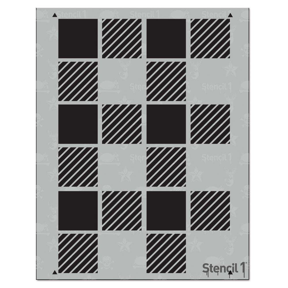 Stencil1 Plaid Medium Repeat Pattern Stencil S1pa39 The Home Depot 4364