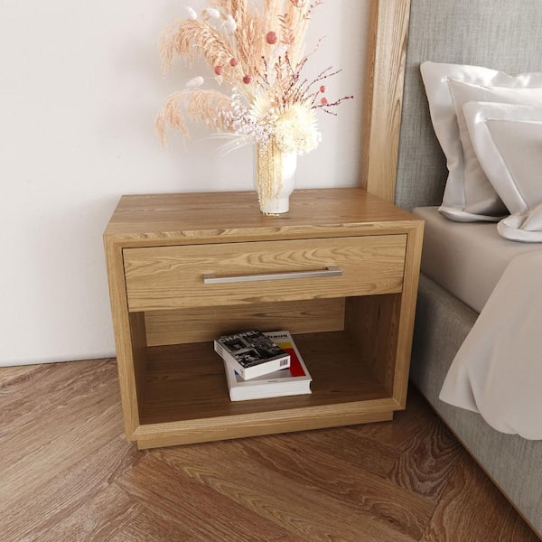 MR MODREST Nova Domus Santa Barbara Modern Natural 1 Drawer 32 in. W Nightstand