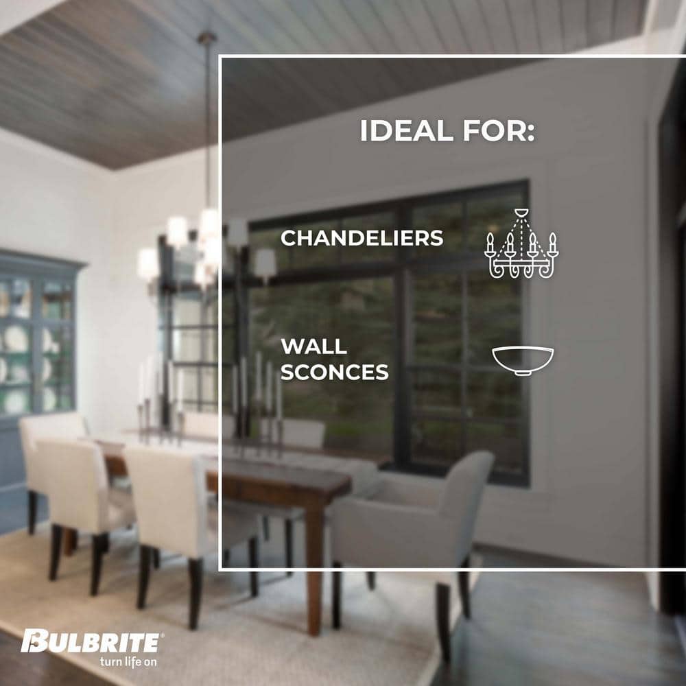 Clear 15-Inch Dimmable LED Filament Bulb Pack