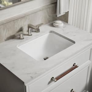 CHESHIRE 20 in Undermount Rectangular Bathroom Sink with Overflow