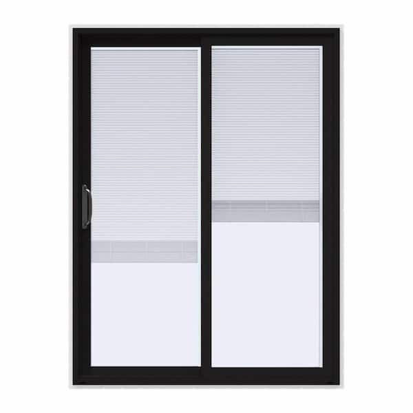 Jeld Wen 60 In X 80 V 4500, Sliding Patio Doors With Built In Blinds Home Depot