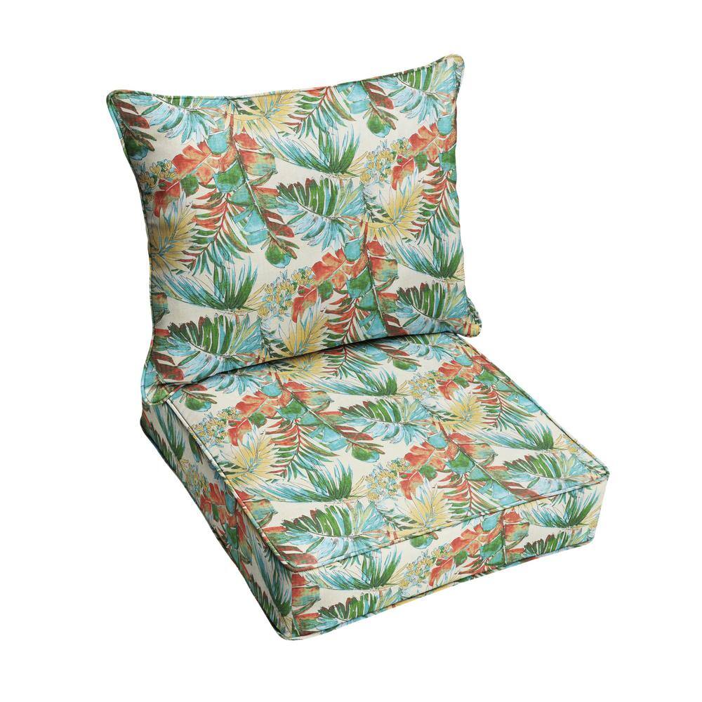 1101Design 23 x 25 Deep Seating Outdoor Pillow and Cushion Set in Sen Gala Hightown Multi