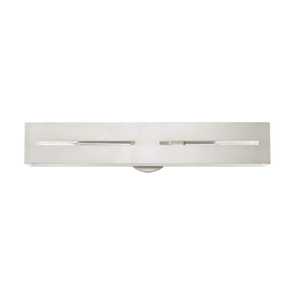 Soma Brushed Nickel Dimmable 3-Light Outdoor Vanity Sconce