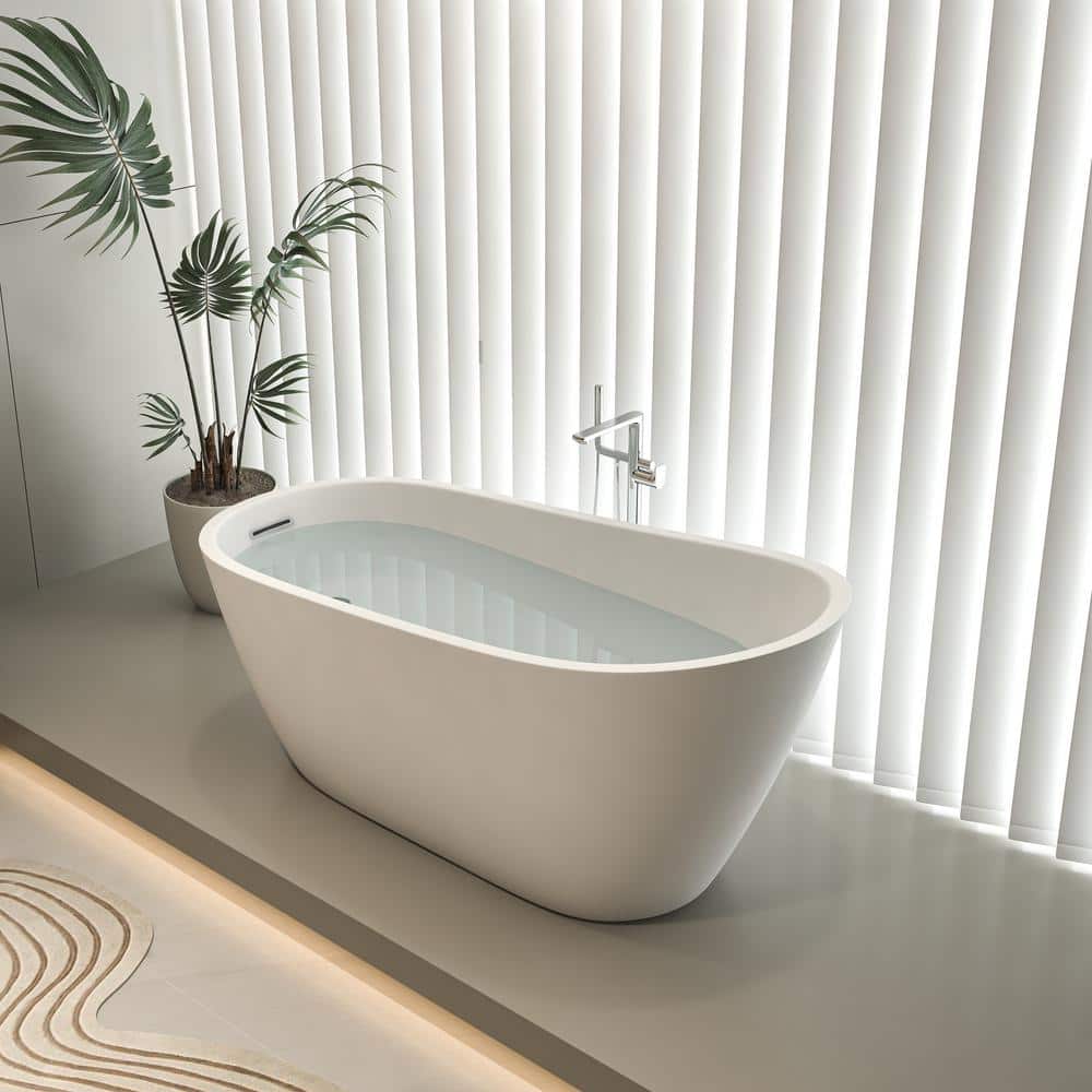 67 in. x 29 in. Acrylic Flatbottom Alcove Freestanding Soaking Bathtub in White price history on PriceWatchPro