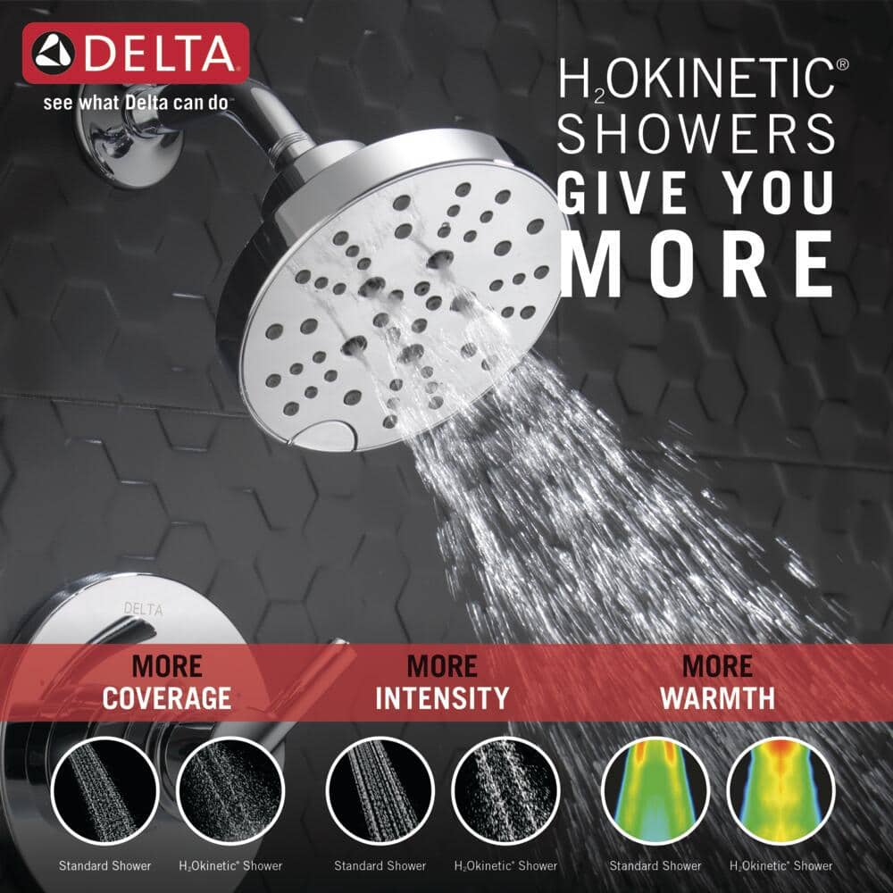 Chrome Wall Mounted Tub and Shower Faucet Set