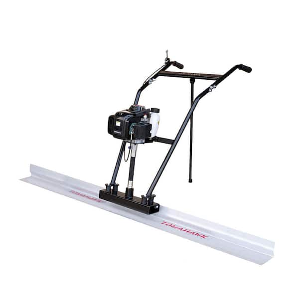 Tomahawk Power Power Screed Concrete Finishing Float 10 ft. Blade Board and 37.7 cc Gas Vibrating Motor Tool