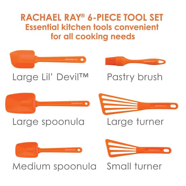 Rachael Ray Cutlery 6 Piece Cutlery Set in Orange 