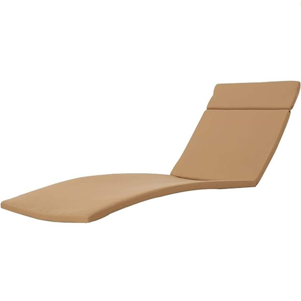 79.25 in. x 27.5 in. Caramel Polyester Outdoor Chaise Lounge Cushion with Ties price history on PriceWatchPro