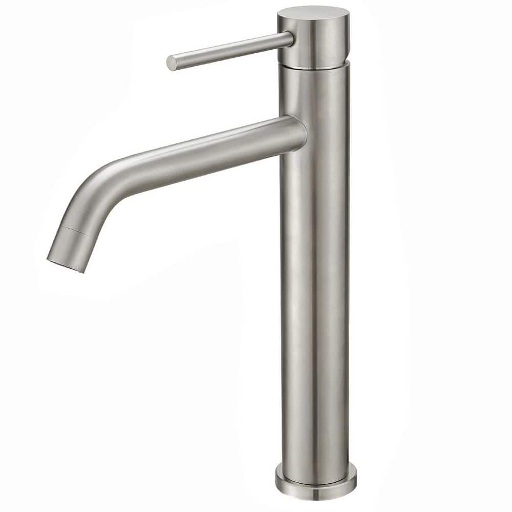 Modern Single Hole Single Handle Vessel Sink Faucet Bathroom Vanity Sink Faucet With Pop Up Drain in Brushed Nickel price history on PriceWatchPro