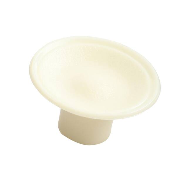 Prime-Line 1-13/16 Ivory Plastic Bi-Fold Door Pull Knob (2-pack) N