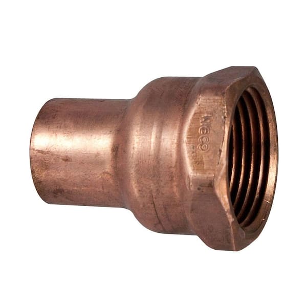 Everbilt 1/2 in. x 3/4 in. Copper Pressure Cup x FIP Female Adapter Fitting