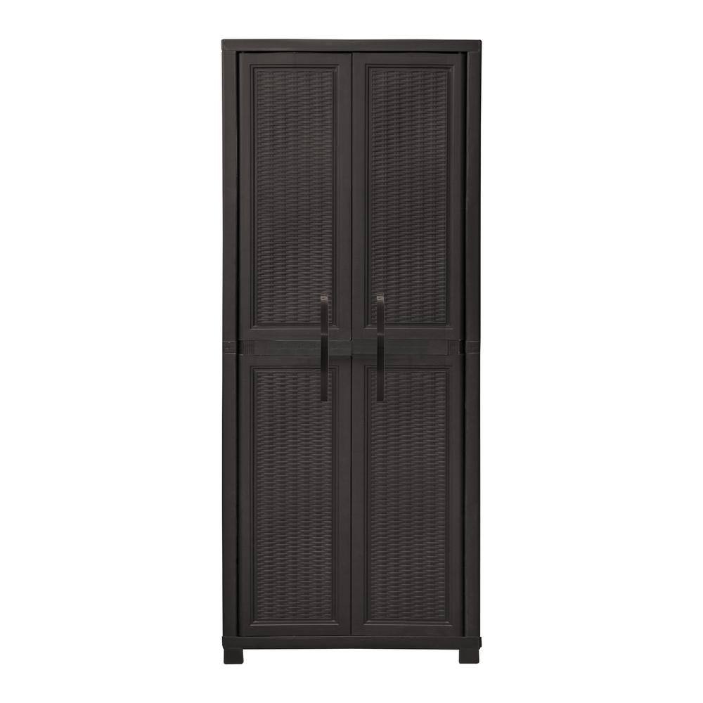 27.96 in. W x 71.85 in. H x 17.72 in. D Resin 5-Shelf Freestanding Cabinet 