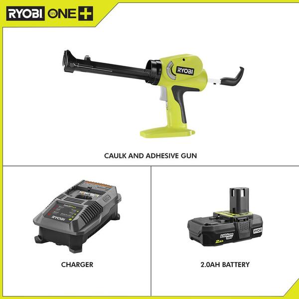 Power Caulk and Adhesive Gun for sale online Ryobi P310G 18V One