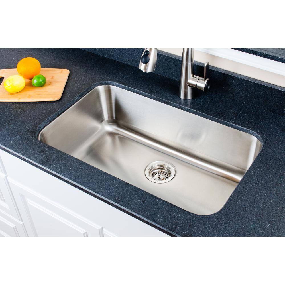 Craftsmen Series 30'' Stainless Steel Single Bowl Undermount Kitchen Sink