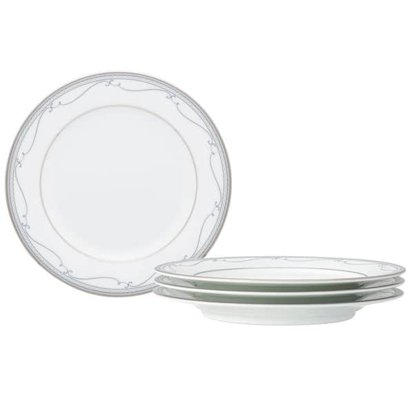 Noritake Satin Flourish 6.25 in. (White) Porcelain Bread and Butter