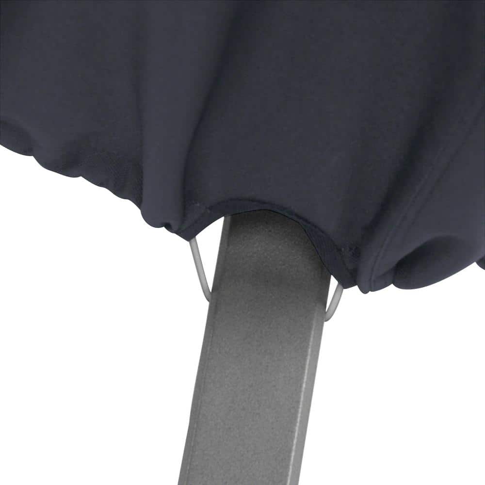 Classic Black Polyester Square Fire Pit Cover, 36 Inch