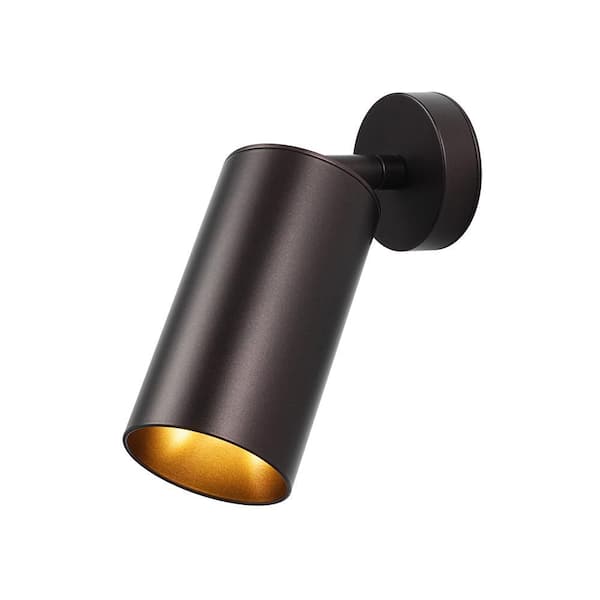 Parroco 1-Light Less Than 2 ft. Oil Rubbed Bronze Track Lighting Kit Cylinder Track Head Hard Wired Task Lighting