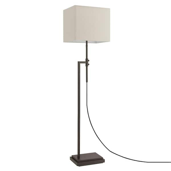 Globe Electric Lockhart 63 In Dark, Rectangular Lamp Shades For Floor Lamps