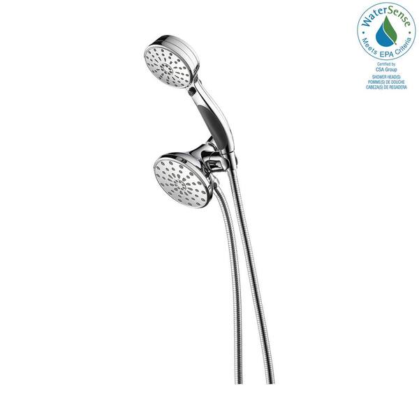 ActivTouch 9-Spray 3.7 in. Dual Wall Mount Fixed and Handheld Shower Head in Stainless ActivTouch 9-Spray 3.7 in. Dual Wall Mount Fixed and Handheld Shower Head in Stainless