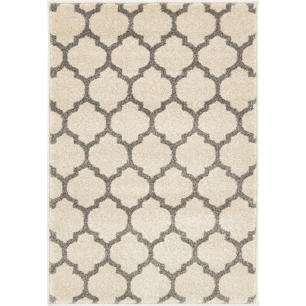 Trellis Philadelphia Beige/Gray 2' 2 x 3' 0 Area Rug