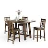 Steve Silver Saranac Mocha 5-Piece Dining Set SA2000 - The Home Depot