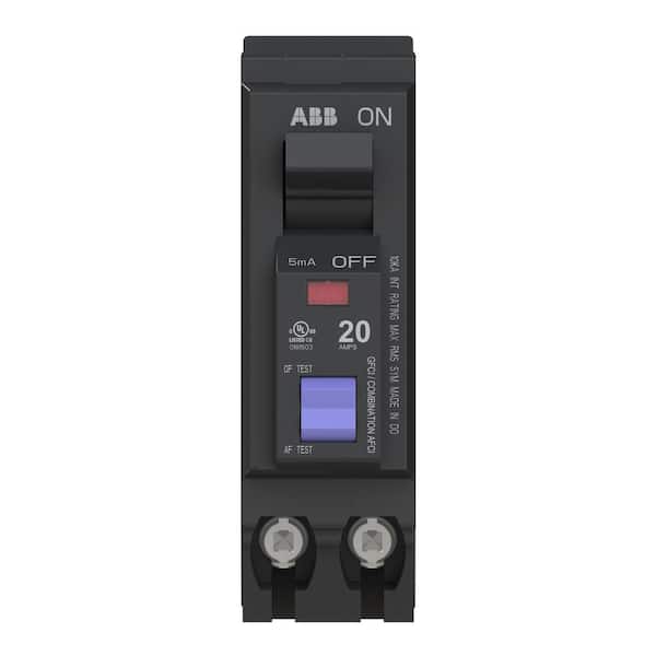 20 Amp Single-Pole Dual Function Arc Fault/GFCI Plug-On Neutral Circuit Breaker (THQL1120PDFA)