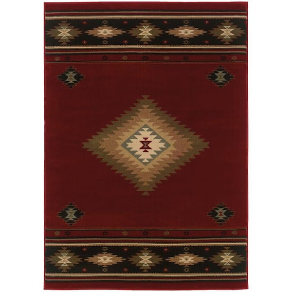 Catskill Red 5 ft. x 8 ft. Area Rug
