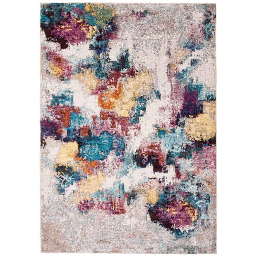 Aria Gray/Wine 8 ft. x 10 ft. Abstract Area Rug price history on PriceWatchPro