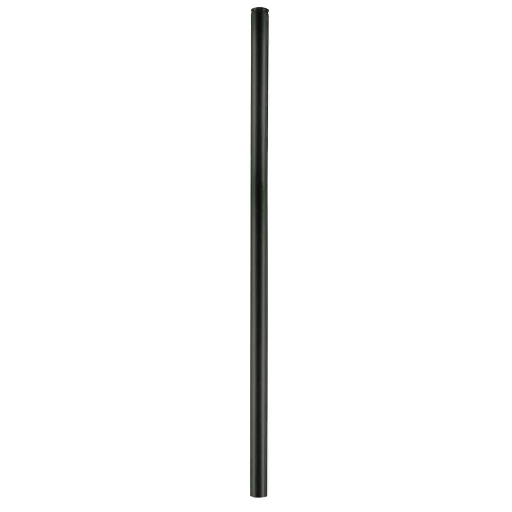 1-5/8 in. X 6 ft. Black Galvanized Steel Chain Link Fence Post