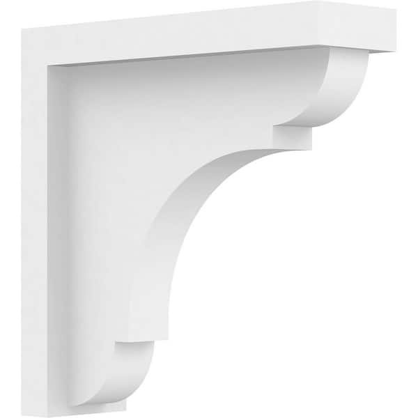 Ekena Millwork 2 in. x 7 in. x 7 in. Standard Bryant Architectural Grade PVC Unfinished Bracket