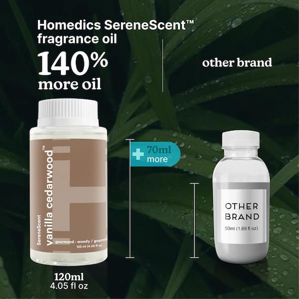 HoMedics Vanilla Cedarwood Essential Oil 120 ML ARMH-EO120VCD