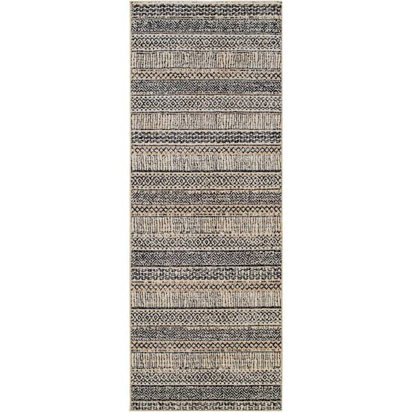 Artistic Weavers Cozy Navy 3 ft. x 7 ft. Global Indoor Runner Rug
