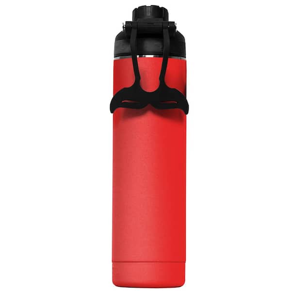 ORCA Hydra 22 oz. 18/8 Stainless Steel Insulated Water Bottle, Screw Top  Sports Bottle, Powder Coated, with Silicone Grip Whale Tale Handle, Top  Rack