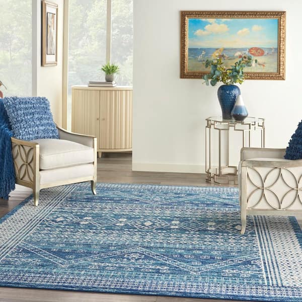 Stay-Put Rugs-1'9x2'10-Blue 