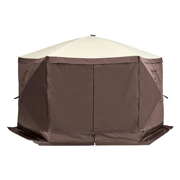 ToolCat 12.5 ft. x 12.5 ft. Pop-Up Camping Screen Tent with Mesh