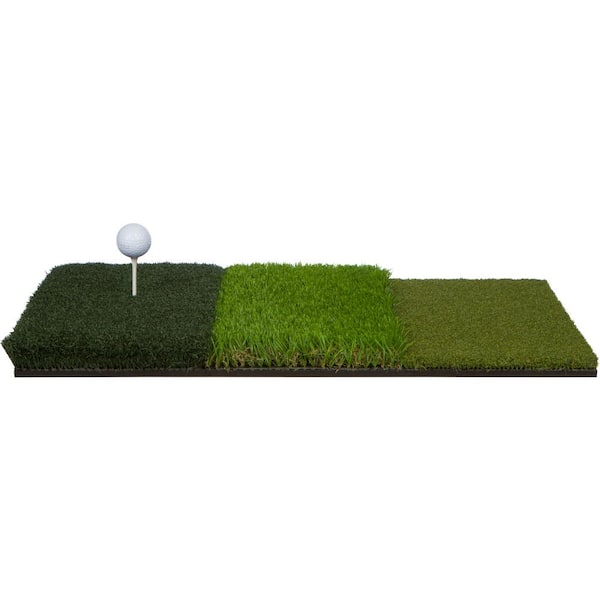 Trademark Innovations 25 in. Tri-Turf Portable Golf Hitting Mat