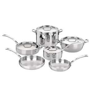 French Classic 10-Piece Stainless Cookware Set with Lids