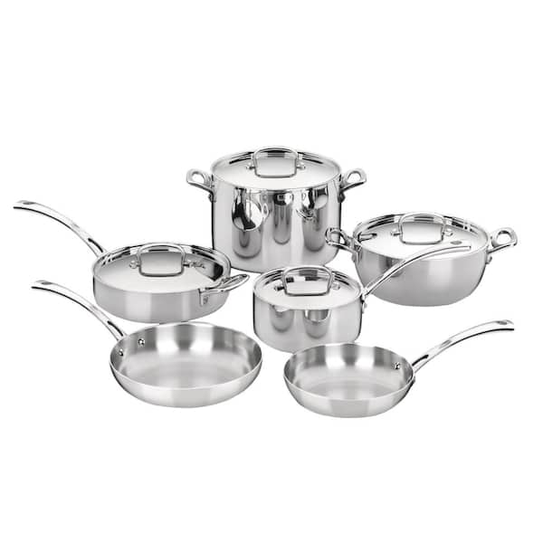 Cuisinart French Classic 10-Piece Stainless Cookware Set with Lids